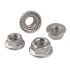 Stainless steel hexagon anti-skid belt washer nut（stainless steel）