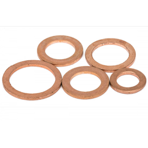 Red copper gasket washer