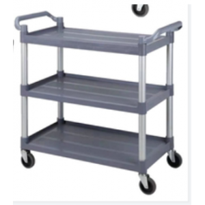 Thickened three layer plastic trolley